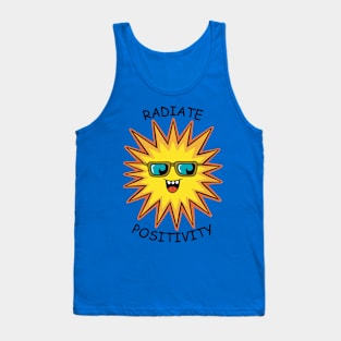 Radiate Positivity Funny Happy Sun Tank Top